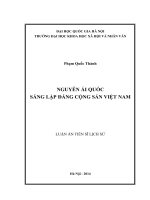 Nguyễn ái quốc sáng lập đảng cộng sản việt nam 