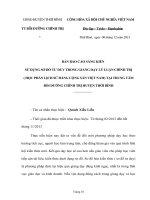 Sáng kiến sử dụng sơ đồ tư duy trong giảng dạy lý luận chính trị ( học phần lịch sử đảng cộng sản việt nam) tại trung tâm bồi dưỡng chính trị huyện thới bình 