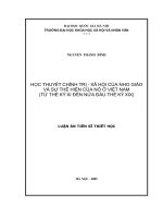 Học thuyết chính trị   xã hội của nho giáo và sự thể hiện của nó ở việt nam từ thế kỷ XI đến nửa đầu thế kỷ XIX 
