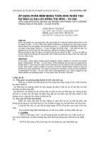 Áp dụng phần mềm mạng thần kinh nhân tạo dự báo lũ hạ lưu sông thu bồn   vu gia 