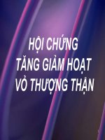 Hội chứng tăng giảm hoạt vỏ thượng thận(update) 