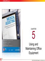 Lecture Medical assisting: Administrative and clinical procedures with anatomy and physiology (4e) – Chapter 5