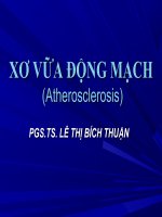 XƠ vữa ĐỘNG MẠCH (atherosclerosis) 