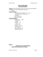 Khóa luận thiết kế biện pháp xây lắp và tổ chức thi công quá trình thành phần công tác san đất và đổ bê tông cốt thép tại chỗ 