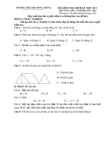 Đề thi học kì 1 môn Toán, Tiếng Việt lớp 2 trường tiểu học Hùng Thắng năm 2015 - 2016