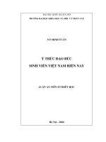 Ý thức đạo đức sinh viên việt nam hiện nay 