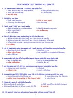TRẮC NGHIỆM LUẬT THƯƠNG MẠI QUỐC TẾ
