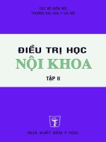 Điều trị học nội khoa tập 2  YHN 