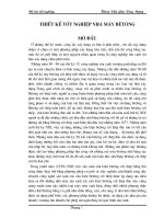 Khóa luận thiết kế nhà máy bê tông chế tạo một số cấu kiện xây dựng nhà ở công suất 80 000 m3 một năm 