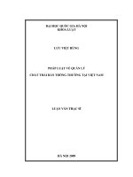 Pháp luật về quản lý chất thải rắn thông thường tại việt nam 
