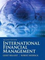 International FInance management 2nd Robert Hodrick and Geert Bekaert