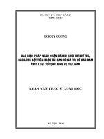 Các biện pháp ngăn chặn cấm đi khỏi nơi cư trú, bảo lĩnh, đặt tiền hoặc tài sản có giá trị để bảo đảm theo luật tố tụng hình sự việt nam 
