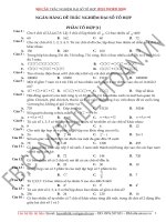 500 câu trắc nghiệm Tổ hợp (file word có đáp án)
