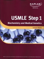 Kaplan USMLE-1 (2013) - Biochemistry and Medical Genetics