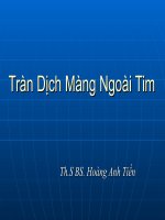 Bài giảng tràn dịch màng ngoài tim 