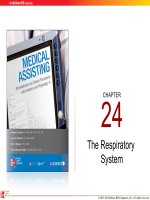 Lecture Medical assisting: Administrative and clinical procedures with anatomy and physiology (4e) – Chapter 24