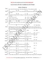 500 câu trắc nghiệm Tổ hợp (có đáp án)