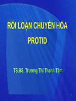 rối loạn chuyển hóa protid 