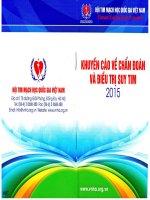 khuyến cáo về chẩn đoán và điều trị suy tim 2015 