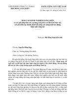 Skkn có các giải pháp hữu ích, áp dụng sáng kiến cải tiến lề lối làm việc, cải cách thủ tục hành chính để nâng cao năng suất lao động, hiệu suất công tác 