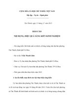 sáng kiến mô hình nuôi cá chình, cá bóng tượng trên địa bàn phường tân thành, thành phố cà mau 