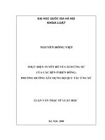 Thực hiện tuyên bố về cách ứng xử của các bên ở biển đông; phương hướng xây dựng bộ quy tắc ứng xử 