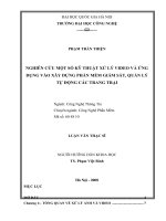 Nghiên cứu một số kỹ thuật xử lý video và ứng dụng vào xây dựng phần mềm giám sát, quản lý tự động các trang trại 