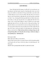 Tiểu luận phân tích dự án đầu tư xây dựng tổ hợp sản xuất bê tông thương phẩm và bê tông đúc sẵn của công ty vật liệu xây dựng và xây lắp thương mại