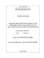 Giải quyết tranh chấp tài sản chung của vợ, chồng khi ly hôn từ thực tiễn xét xử của tòa án nhân dân quận Ba Đình