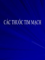 Các thuốc tim mạch 