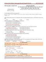 LỜI GIẢI CHI TIẾT đề MINH họa môn hóa THPT QG 2017