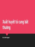 Bài Giảng Xuất Huyết Tử Cung Bất Thường