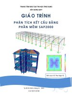 Giáo trình Sap 2000 nâng cao version 14 Ks.Phan Ngọc Sỹ