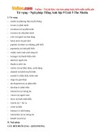 Từ vựng - Ngữ pháp Tiếng Anh lớp 9 Unit 5 The Media