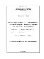 Tội tàng trữ, vận chuyển, mua bán trái phép hoặc chiếm đoạt chất ma túy theo pháp luật Hình sự Việt Nam từ thực tiễn tỉnh Hà Nam