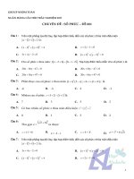 600 câu trắc nghiệm   chuyên đề số phức 