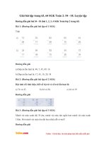 Giải bài tập trang 63, 64 SGK Toán 2: 54 - 18. Luyện tập