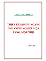 Khóa luận thiết kế khung ngang nhà công nghiệp một tầng, một nhịp 