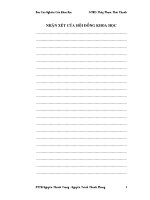 Khóa luận hầm chui cho người đi bộ và đi xe đạp 