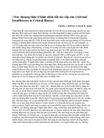 Suy thượng thận ở bệnh nhân hồi sức cấp cứu 