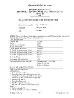 Tiểu luận thiết kế một dầm cho cầu dường ô tô nhịp giản đơn, bằng bê tông cốt thép, thi công bằng phương pháp đúc riêng từng dầm tại công trường và tải trọng cho trước 