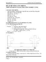 Khóa luận thiết kế khung ngang nhà công nghiệp 1 tầng 