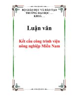 Luận văn kết cấu công trình viện nông nghiệp miền nam 