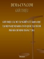 Tăng huyết áp ở người lớn tuổi điều trị với thuốc chẹn calci   PGS nguyễn đức công 