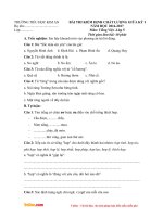 Đề thi giữa học kì 1 lớp 5 môn Toán, Tiếng Việt trường tiểu học Kim An, Hà Nội năm 2016 - 2017