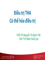 Điều trị tăng huyết áp   cá thể hoá điều trị   PGS nguyễn thị bạch yến 