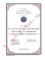 Thực trạng công tác kế toán bán hàng và xác định kết quả kinh doanh tại Công ty TNHH Dược phẩm – Thương mại Thái Gia Bảo