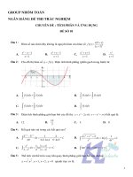 600 câu trắc nghiệm   chuyên đề tích phân và ứng dụng 