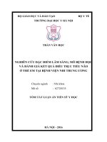 Nghiên cứu đặc điểm lâm sàng, mô bệnh học và đánh giá kết quả điều trị u tiểu não trẻ em tại bệnh viện nhi trung ương tt 