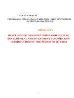 Chiến lược phát triển của công ty cổ phần đầu tư và phát triển nhà hà nội – HANDICO giai đoạn 2015 2020